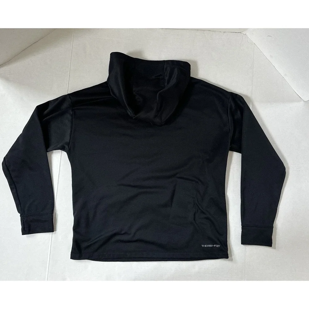 Nike Softball Therma-Fit Fleece Hoodie Pullover Black Size Kids Girls XL